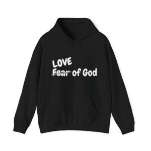 Love of God Black Hooded Sweat Shirt