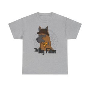 Men's Cotton Crew Tee for Father of Dog