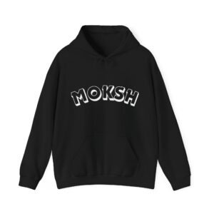 Moksh Black Hooded Sweat Shirt