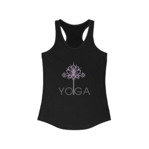 Lightweight Floral Yoga Women's Racerback Tank | Perfect for Meditation, Fitness & Relaxation